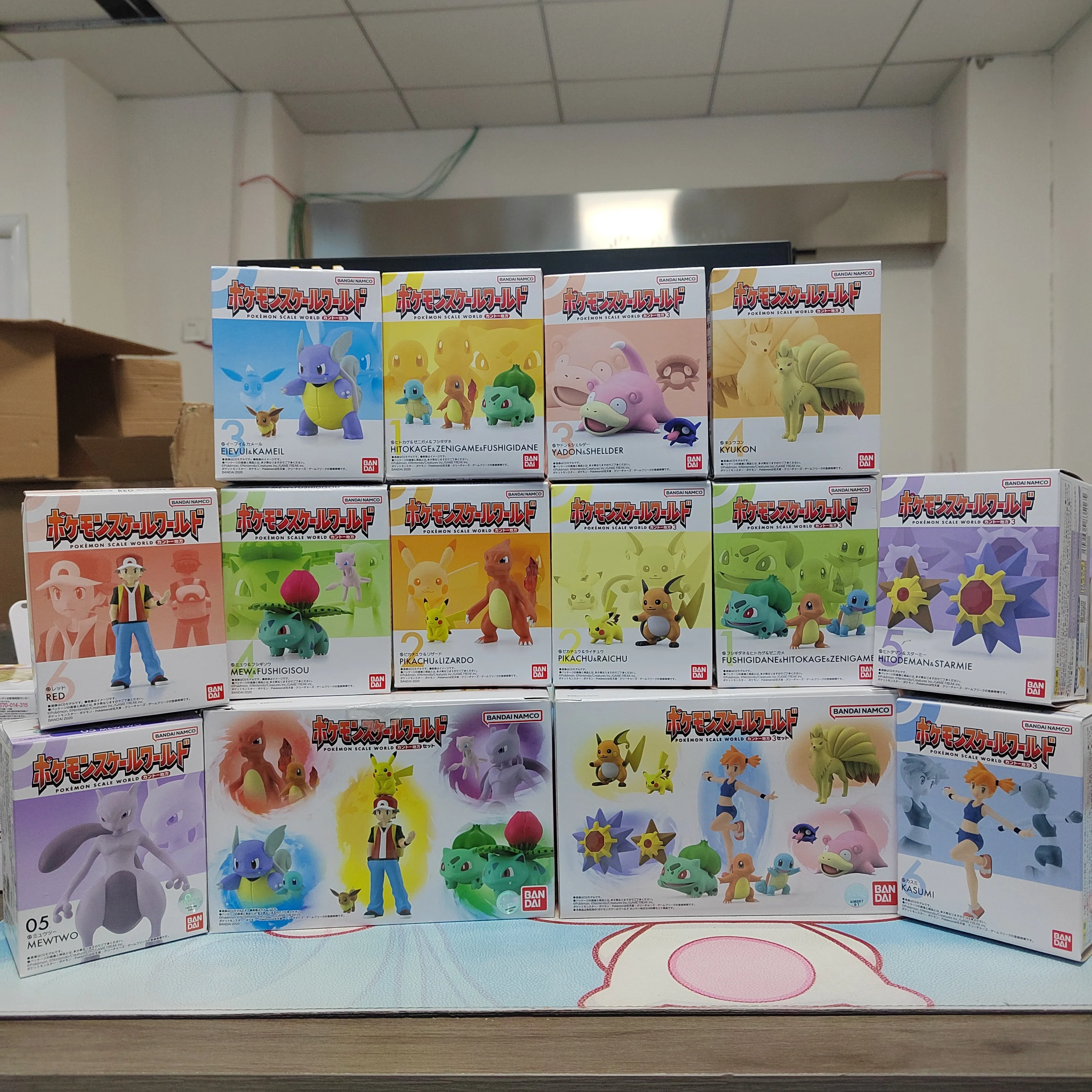 

Pokemon Kanto region Misty Pikachu Anime Action Figure Model Starmie Ninetales Slowpoke Charmander Bulbasaur Collected Figurines