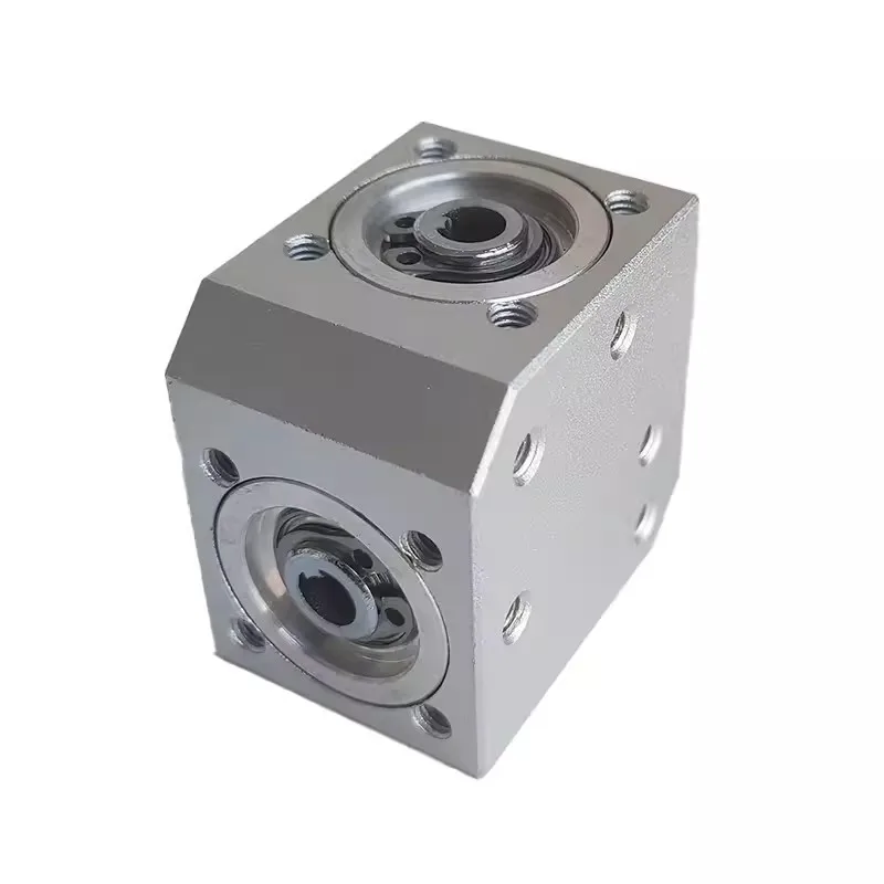 

6MM Output Hole Type High Precision Right Angle Steering Gearbox 1 Module 20 Teeth Commutator Gear 2000RPM Two Axes
