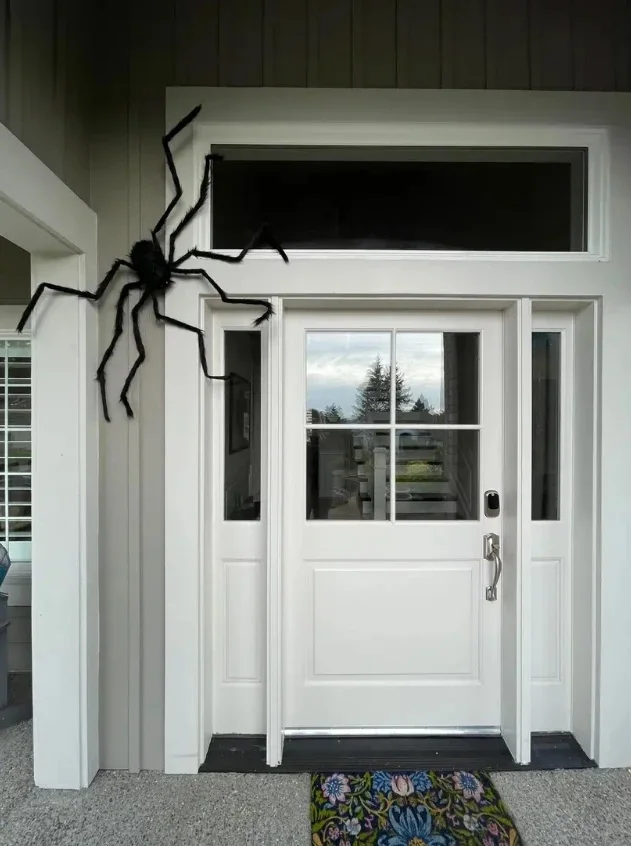 Halloween-Dekoration, schwarze Spinne, Horror-Elemente, Halloween-Dekoration, Heimdekoration, Party-Requisiten, riesige Spinne im Freien, Dekoration – Detail 3