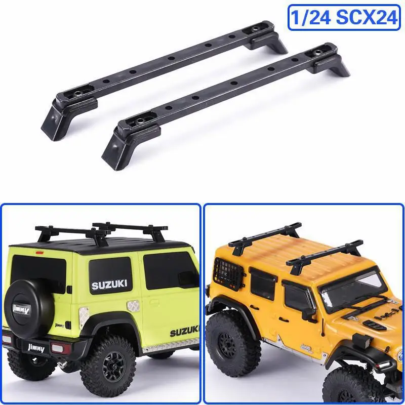 

Luggage Carrier Roof Rack Roof Fixing Rail for 1/24 RC Crawler Car Axial SCX24 WPL C14 C24 Xiaomi Jimny Upgrade Parts