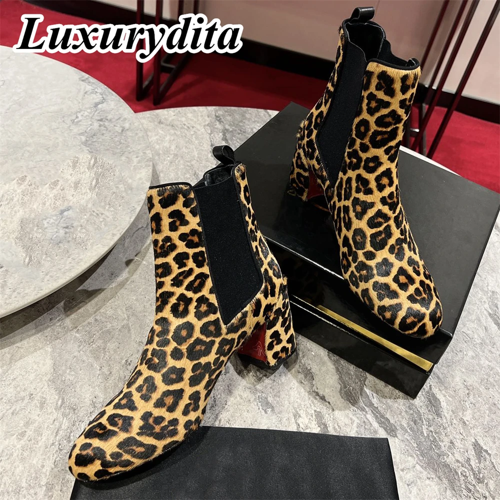 

Top Quality Womens High Heel Boots Luxury Fashion Women Ankle Boots Designer Red heel leather sole over the knee boots 0678