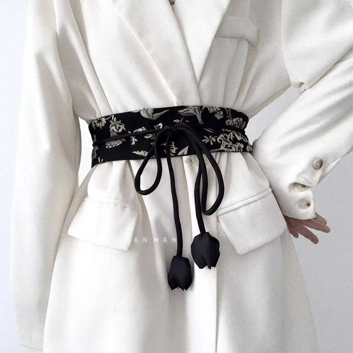 حزام صيني جديد على الطراز العرقي من Liu Wuwei للنساء لمطابقة التنانير والهانفو والمعاطف والبدلات وحزام الخصر على الطراز القديم #3