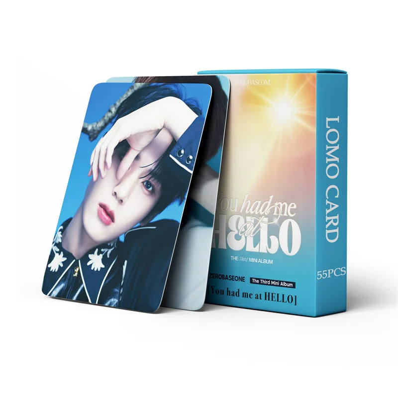 55pcs/set KPOP ZB1 Album You Had Me At Hello LOMO Card ZHANGHAO High Quality Photo Card Fan Collection Gift ZEROBASEONE Postcard