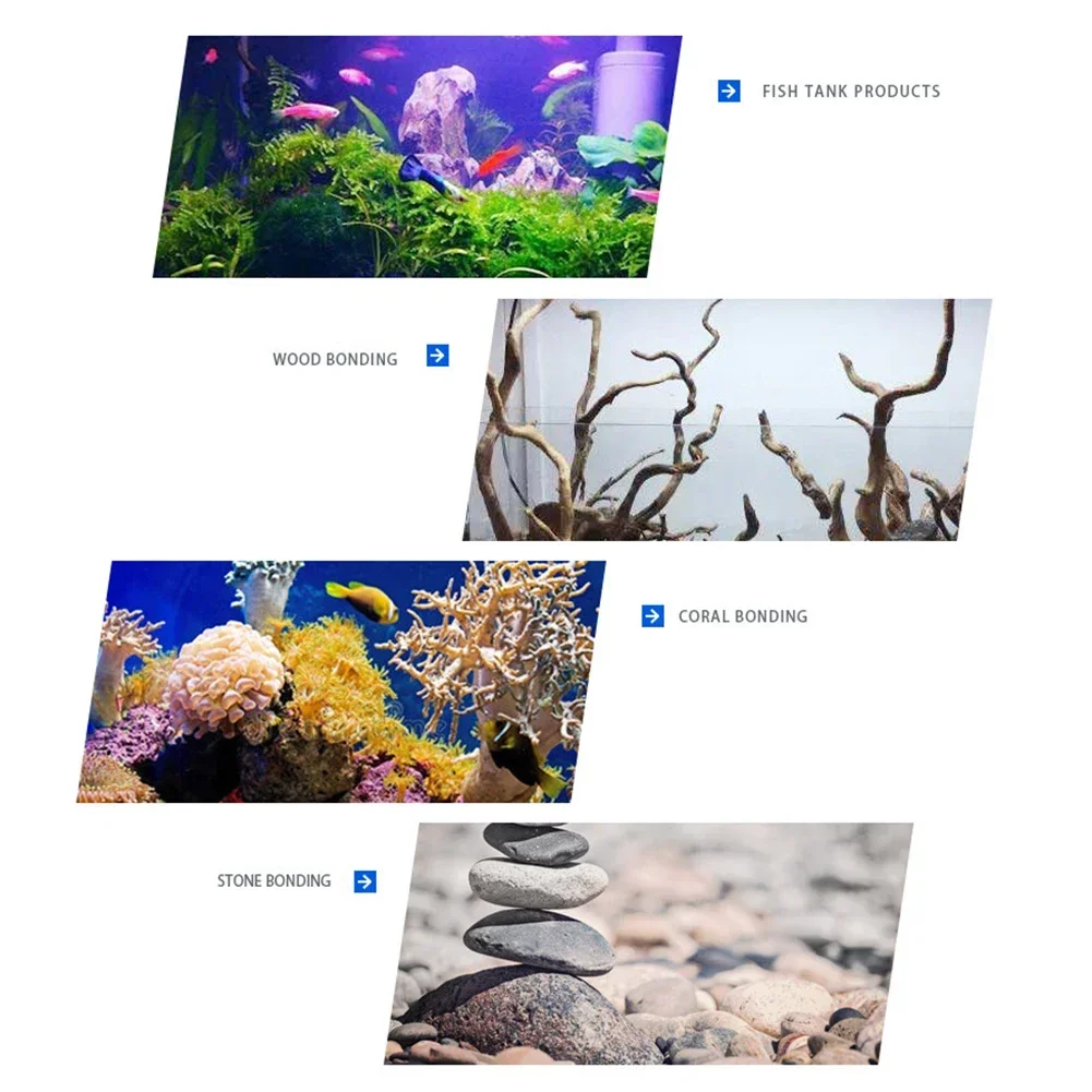 Sofortiger Aquariumkleber für Wasserpflanzen und Treibholz, sicheres Unterwasser-Gel zur Moosbefestigung, Fischbecken-Landschaftsgestaltung, starker Klebstoff – Detail 8