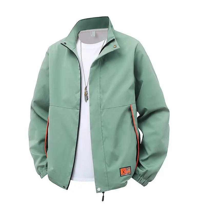 Herren Freizeitjacke mit Stehkragen in Übergröße, Trendige Markenqualität, Komfortable Outdoor-Jacke für Wandern, Camping, Trekking und Klettern