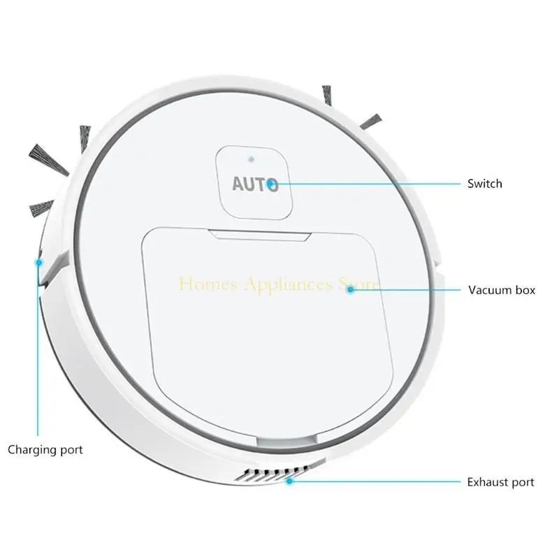 Aspirapolvere robot automatico D0AB, adatto per i peli animali domestici, pavimenti duri