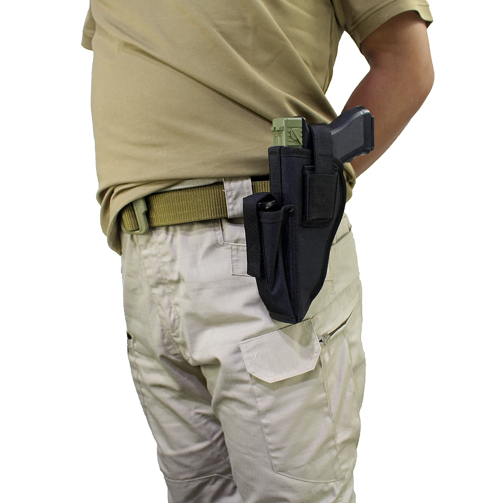 Tactical Right Left Pistol Hand Gun Holster Magazine Holder EDC Waist Holsters for Glock  Luger 3.2\