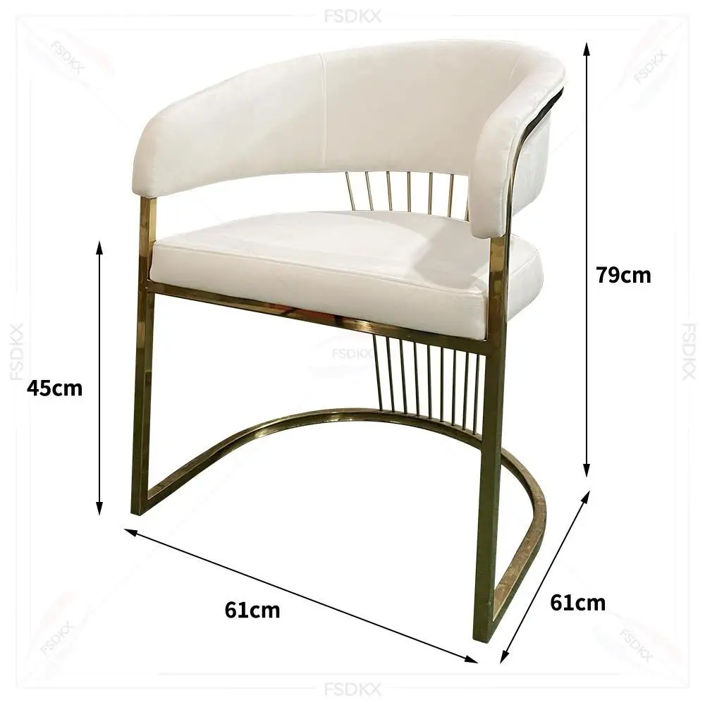 Modern Coffee Cafe Restaurant Leisure Metal Leather Upholstered Cushion Armrest Counter Height bar Stools Chair