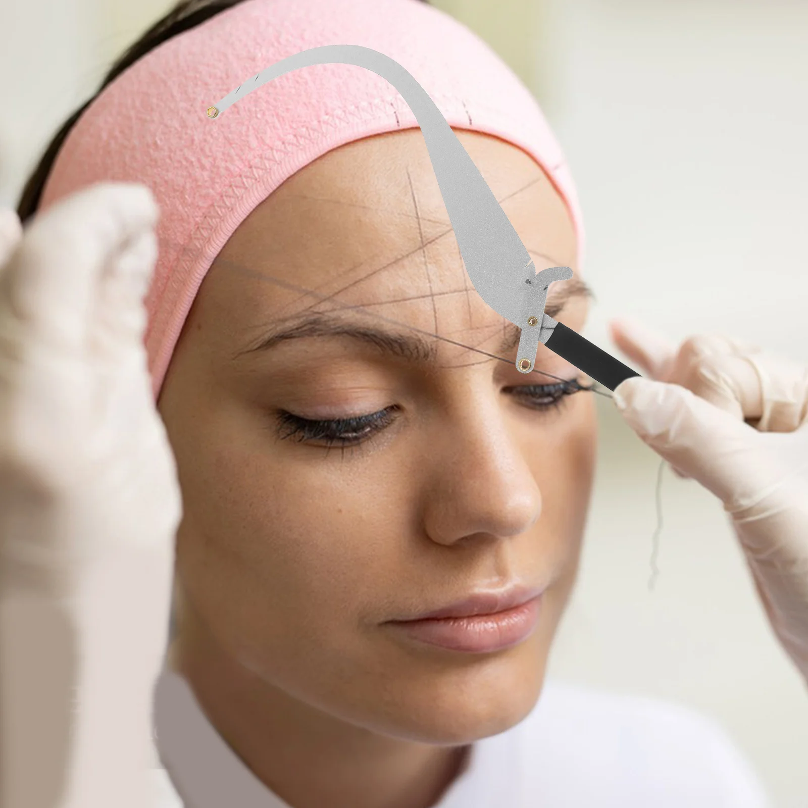 1Set Eyebrow Arch Measuring Tool Microblading Brow Drawing Ruler Eyebrow Tattoo Positioning Measuring Tool Stylish