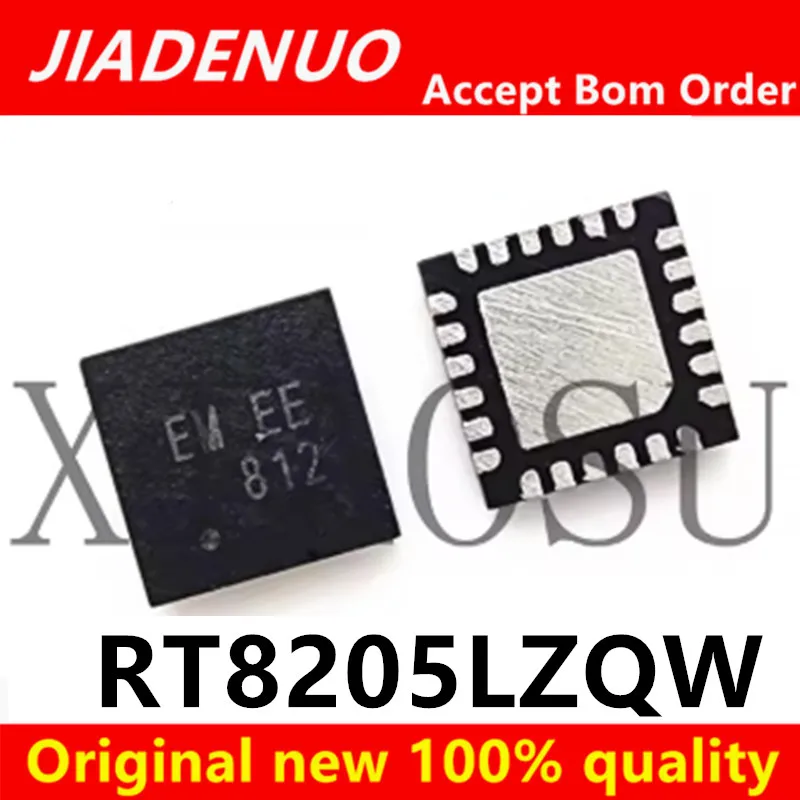 (5pcs)100%  Original New  RT8205LZQW RT8205L RT8205LGQW (EM EC EM DA,EM DB,EM...) QFN-24 Chipset