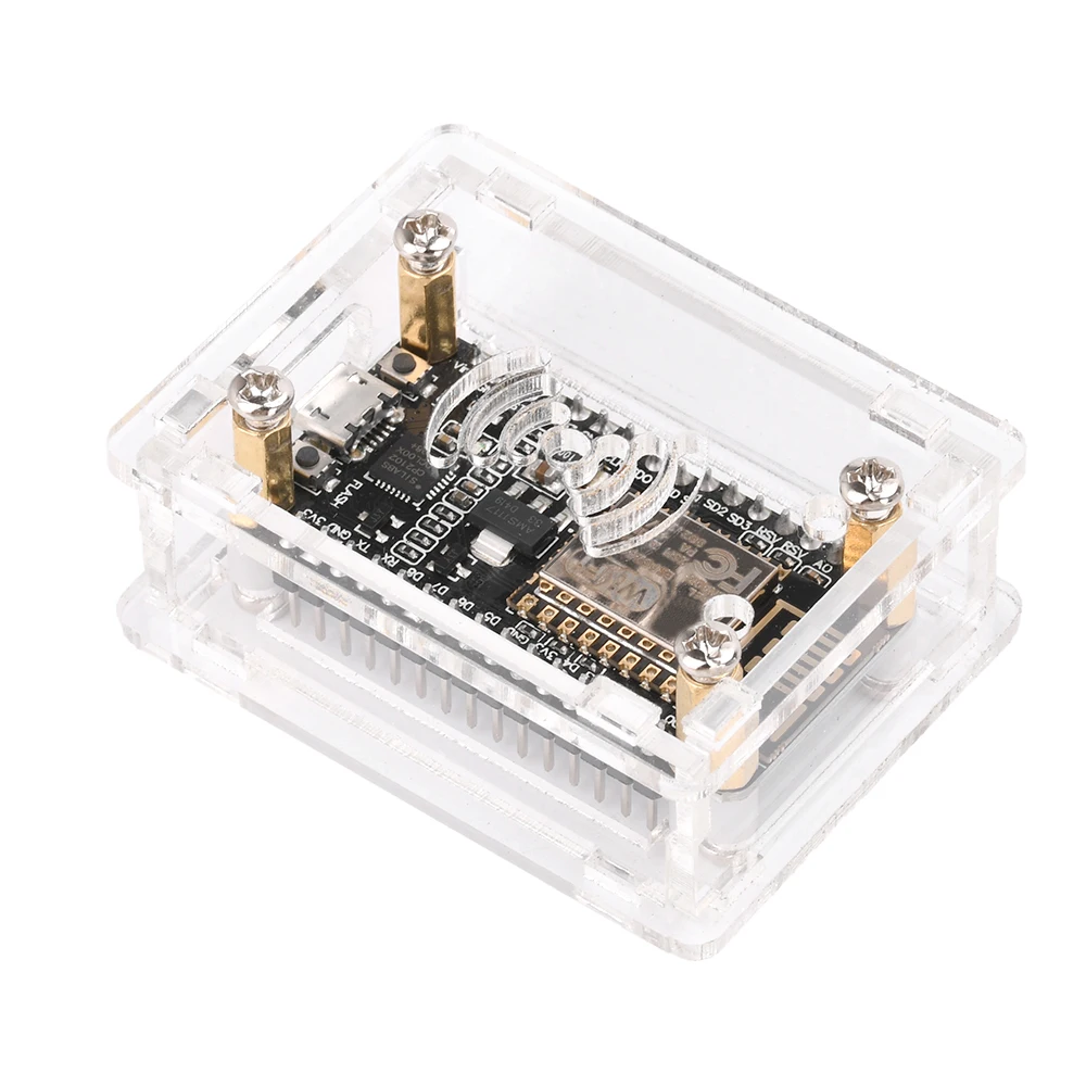 NodeMcu Lua ESP8266 2102 340G ESP-32 Iot Development Board อะคริลิคใสเปลือกป้องกัน