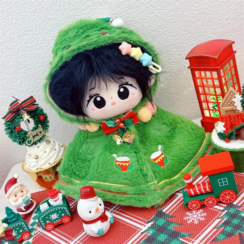 

Рождественская накидка-шаль 20 см, хлопковая, для куклы-снеговика, сменная одежда, аксессуар для DIY-костюма