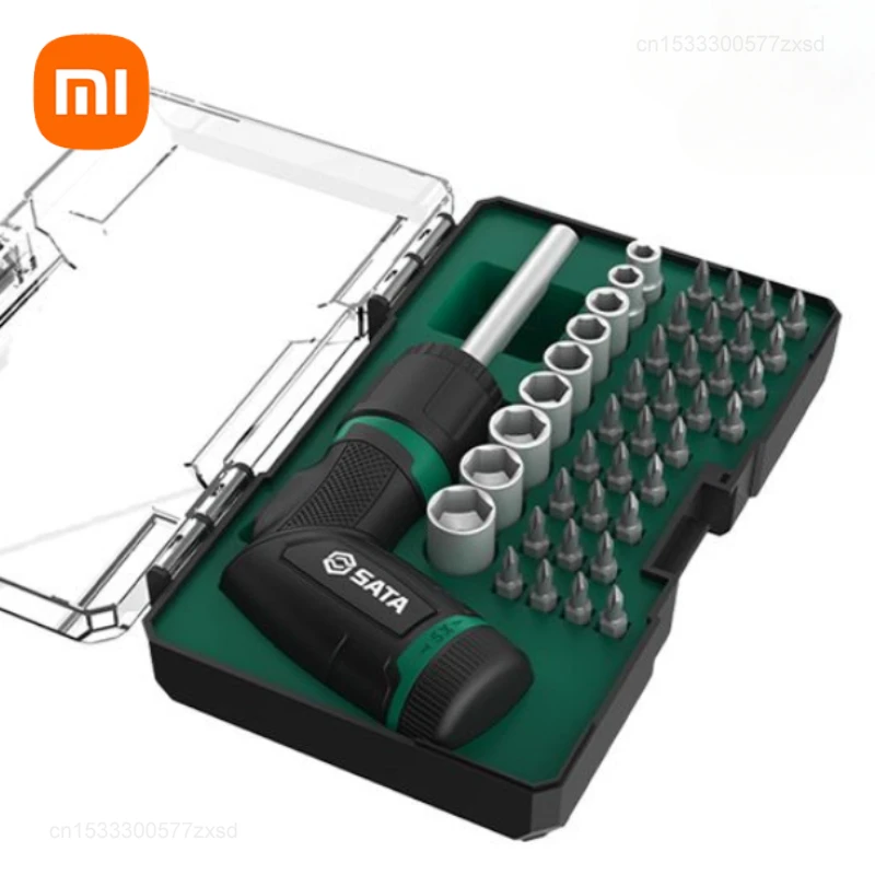 Xiaomi SATA Multi Angle Ratchet Screwdriver Set Home Screwdriver Bit Small Socket Tool Set 05111 Combination Portable Accessorie