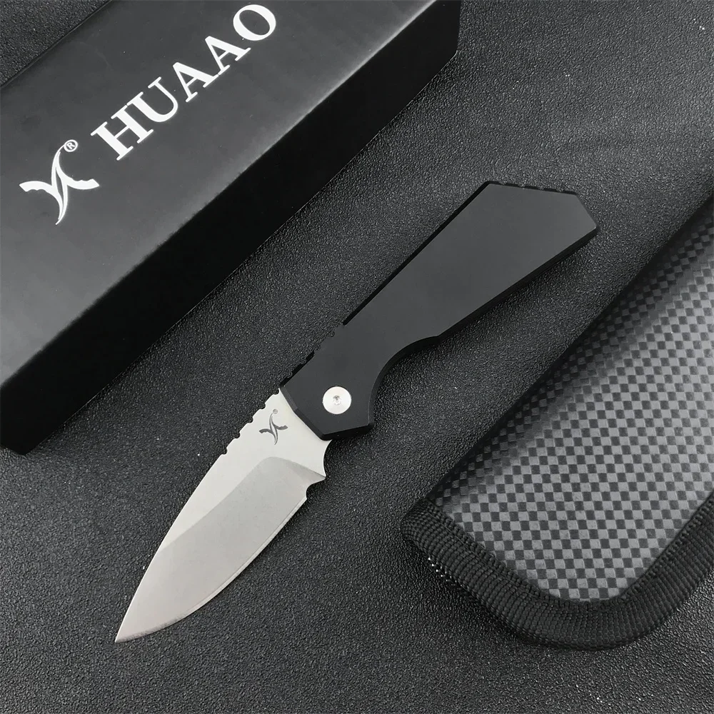 

HAOAO PT201 Складной нож Strad Ежедневный многофункциональный универсальный нож D2 Стальное лезвие T6 Ручка из алюминиевого сплава Походное снаряжение