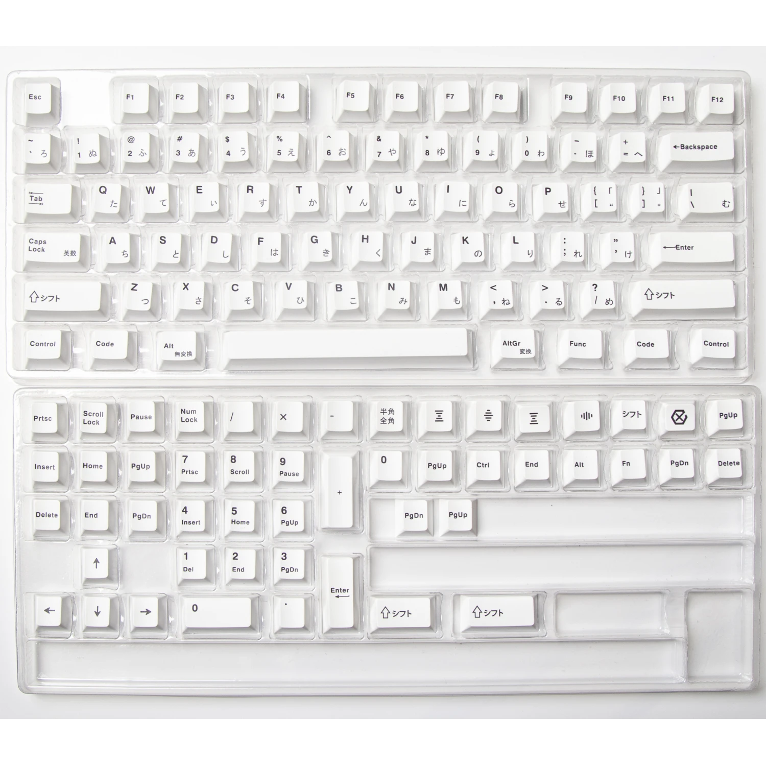 GMK-teclas minimalistas blancas para teclado mecánico, teclas PBT de perfil de cereza, sublimación de tinte, GK61, 64, 68, 87, 96, 124, 980, 104, 108