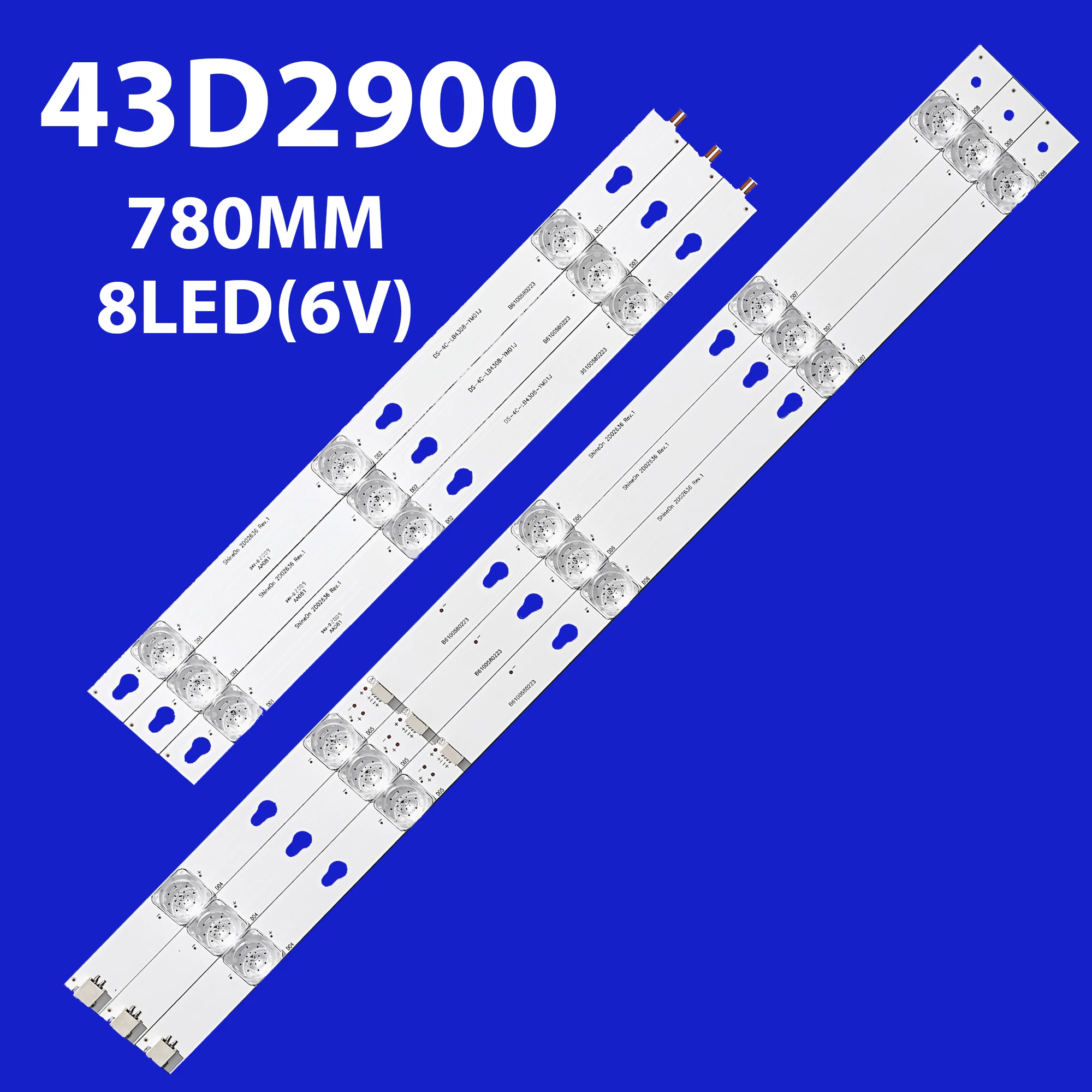 

Светодиодная лента подсветки для TOT_43D2900 43UC6306 43UC6406 43U67EBC OEM46LB06 TV L43S62 43S303 43S305 43DP608 43s405 43S403 43S412