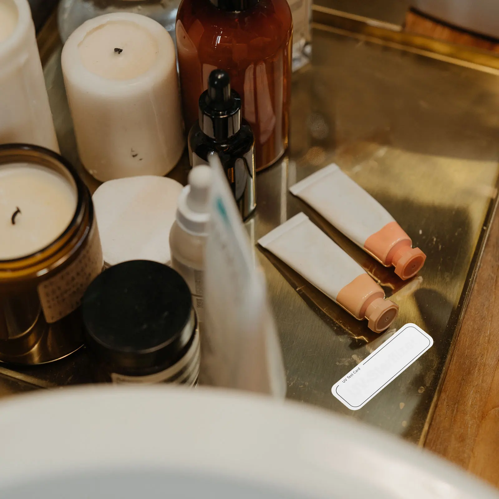 

10pcs Uv Intensity Testing Cards Waterproof Pvc Material For Skin Care Products Outdoor Uv Rays Detection Test Strips