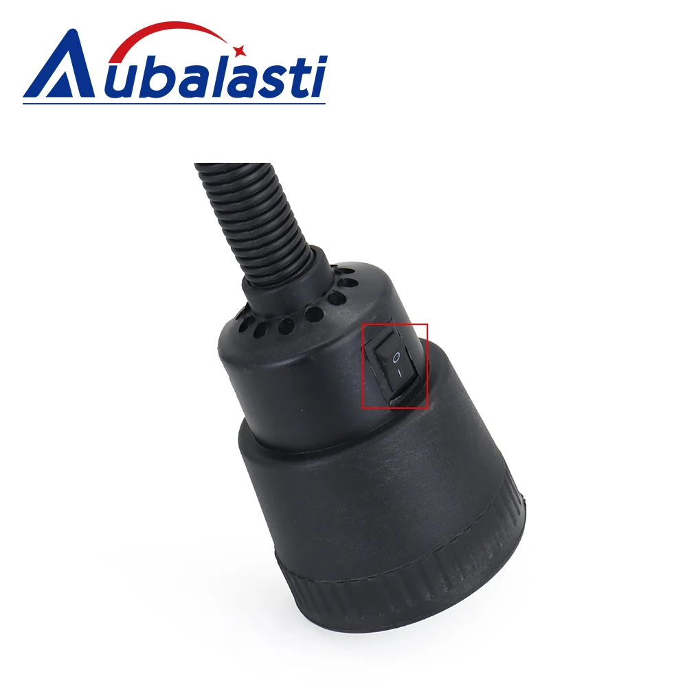Aubalasti 220V 24V LED macchina utensile lavoro luce collo d'oca industriale CNC macchina utensile fresatrice lampada di illuminazione