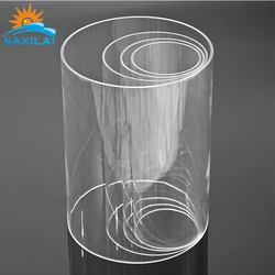 Naxilai Naxilai Plastic Pipe Rigid Polycarbonate Round Tube Clear 1.2