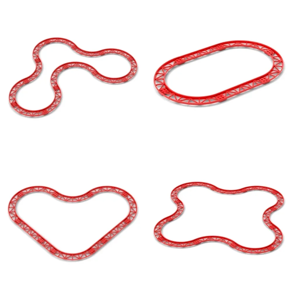 Blocs de construction MOC pour enfants, 10 pièces, modèle de montagnes russes, Train de ville ferroviaire, partie technique, cadeaux pour enfants, 26022 25059 25061 34738