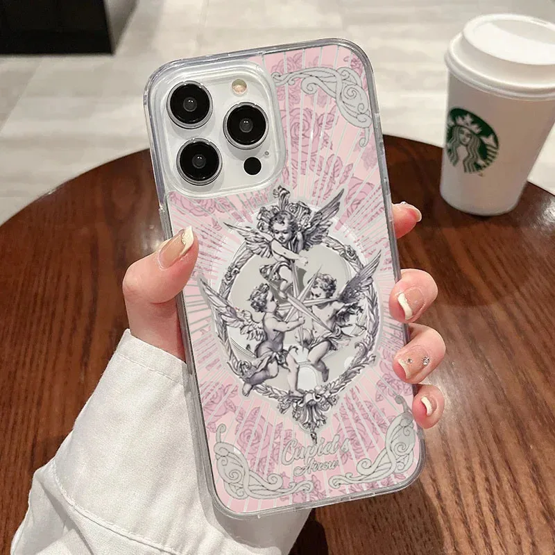 

Fashion patterns Magnetic Magsafe Transparent Phone Case For iPhone 16 15 14 13 12 11 Pro Max 15 16 14 Plus 12 13 14 Pro Fundas