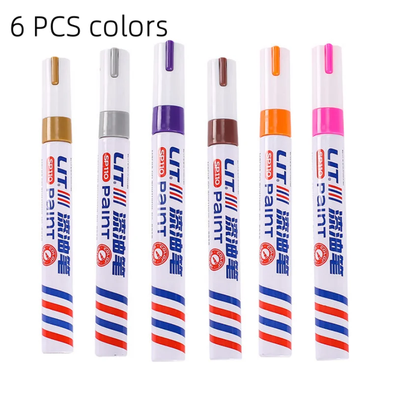 3PCS 마커 페인트 펜 자동차 스크래치 수리 펜 차량 타이어 마킹 빠른 건조 방수 다목적 청소 키트 필러 리무버