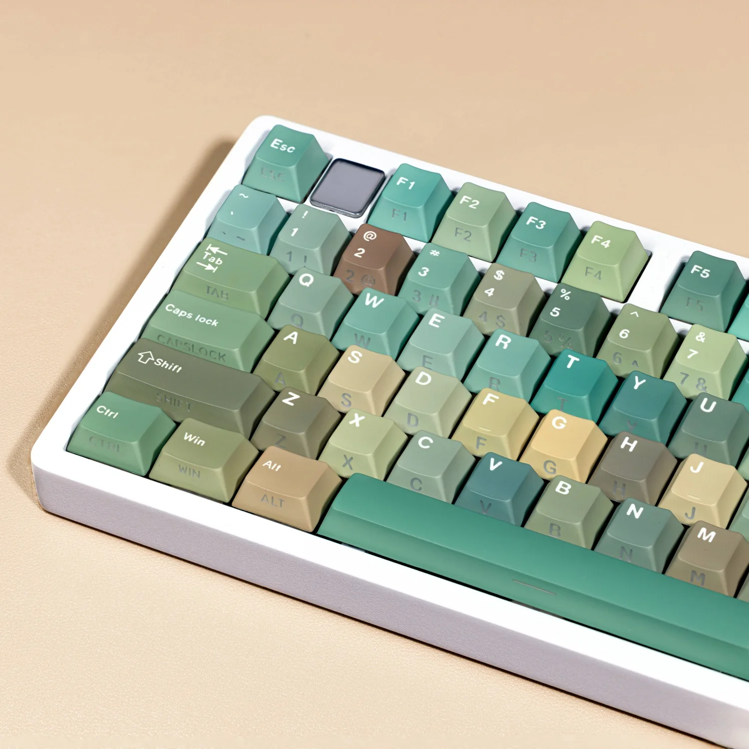 Keycap side engraved transparent keycap original height PBT sublimation wooting Mega lion double engraved small language Korean