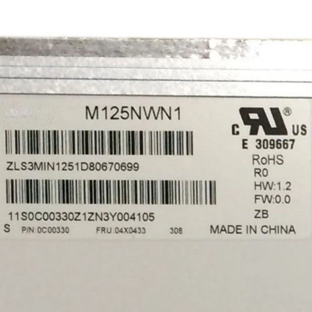 

M125NWN1 R0 R1 LP125WH2 TPH1 HB125WX1-200 B125XTN01.0 EDP 30-контактный ЖК-экран со светодиодной подсветкой