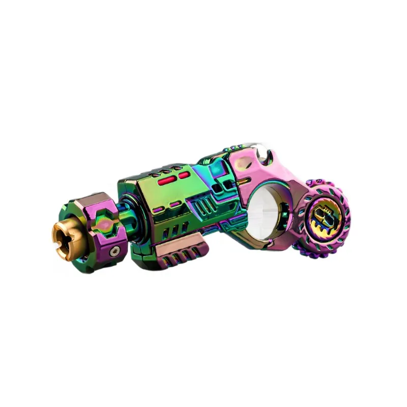 Metalowy, wielofunkcyjny, rozkładany antystresowy pistolet z mechanizmem zapadkowym, wyrzutnia naboi, zabawka antystresowa, spinner, zabawki do fidgetowania, śmieszne prezenty. — 2
