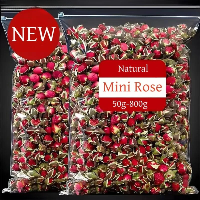 5 Types Top Natural Rose Buds For Aromatic Soap Candle Rose Dried Flowers Flavor Women\'s Perfume Tea Essence Making Materials