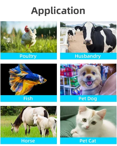 Imagen 2 del producto Lector de microchip portátil para mascotas, pantalla OLED EMID FDX-B ISO11784/85 RFID EMID, escáner de microchip recargable para perros y gatos, 5YOA