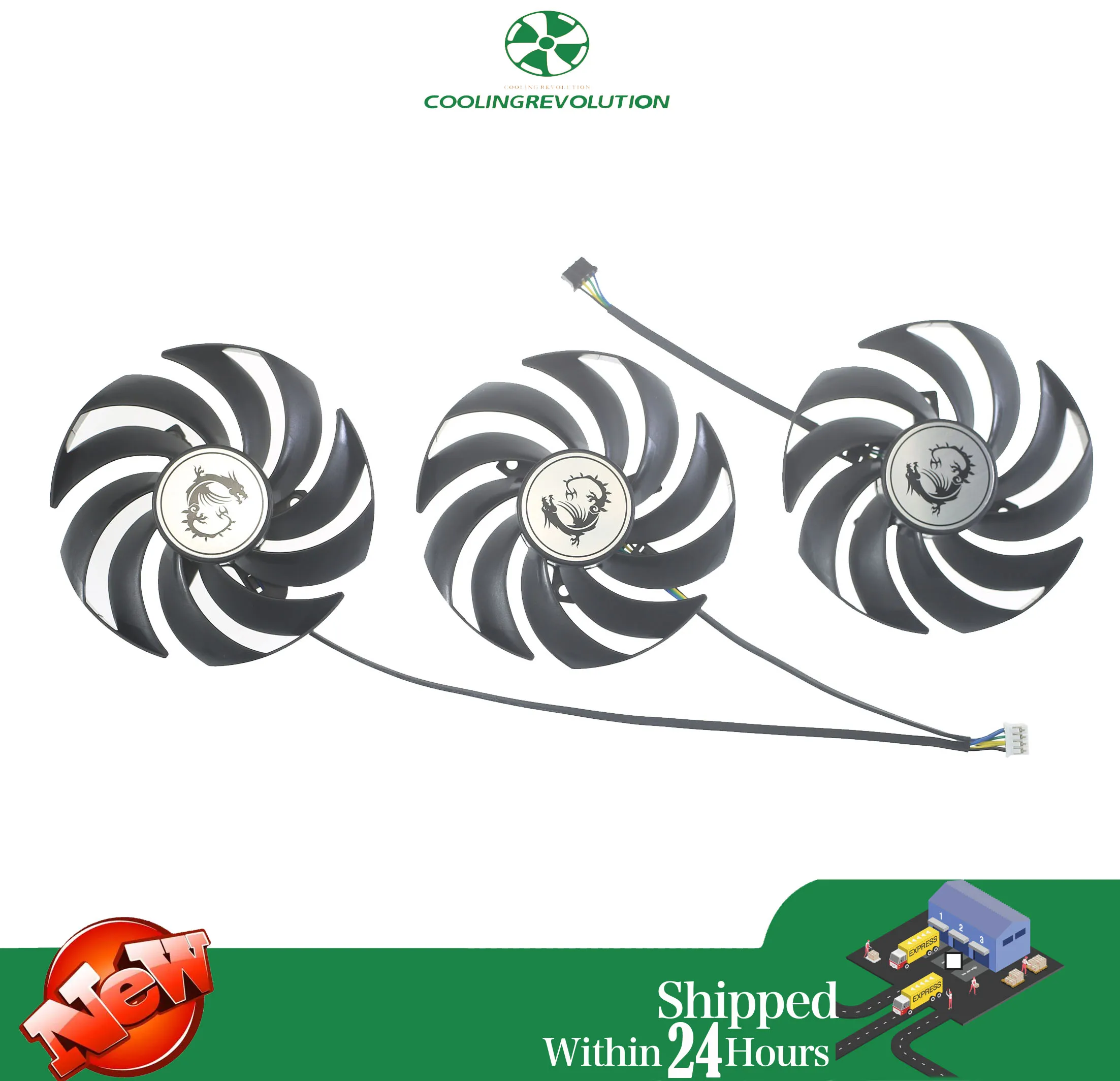 Wentylator karty graficznej PLD09210B12HH DC12V 0.40A 4Pin dla MSI GeForce RTX 3060 RTX 3060 Ti RTX 3070 RTX 3080 RTX 3090 gry X TRIO