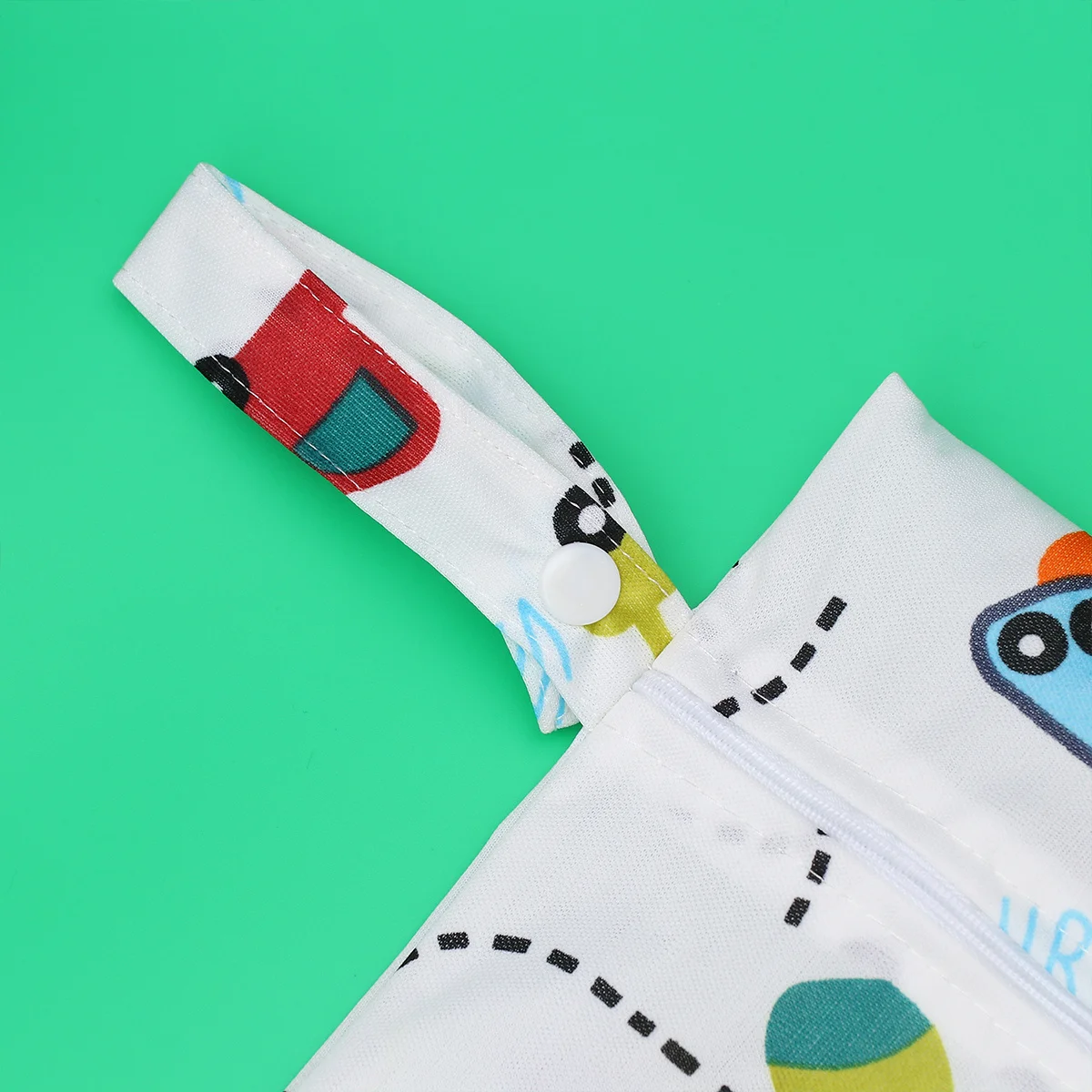 

Сумка для детских подгузников на одной молнии, водонепроницаемая многоразовая сумка для детских подгузников с мультяшным узором, многофункциональная уличная влажная сухая сумка