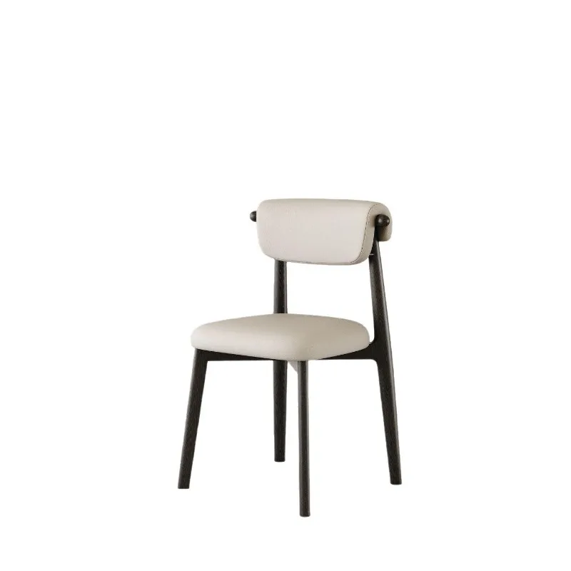 French retro style backrest dining chair modern simple restaurant stool Nordic medieval high-end chair Italian light luxury