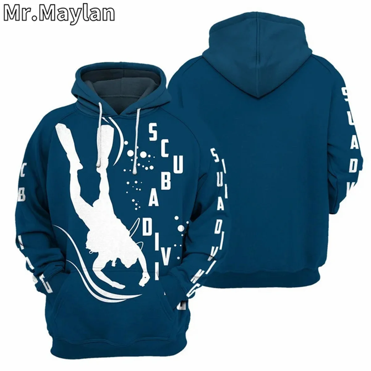 

SCUBA DIVING COSTUME Blue Cosplay Apparel 3D Print Hoodie Men/Women Sweatshirt Streetwear Zip Pullover Casual Jacket Tracksuit-2