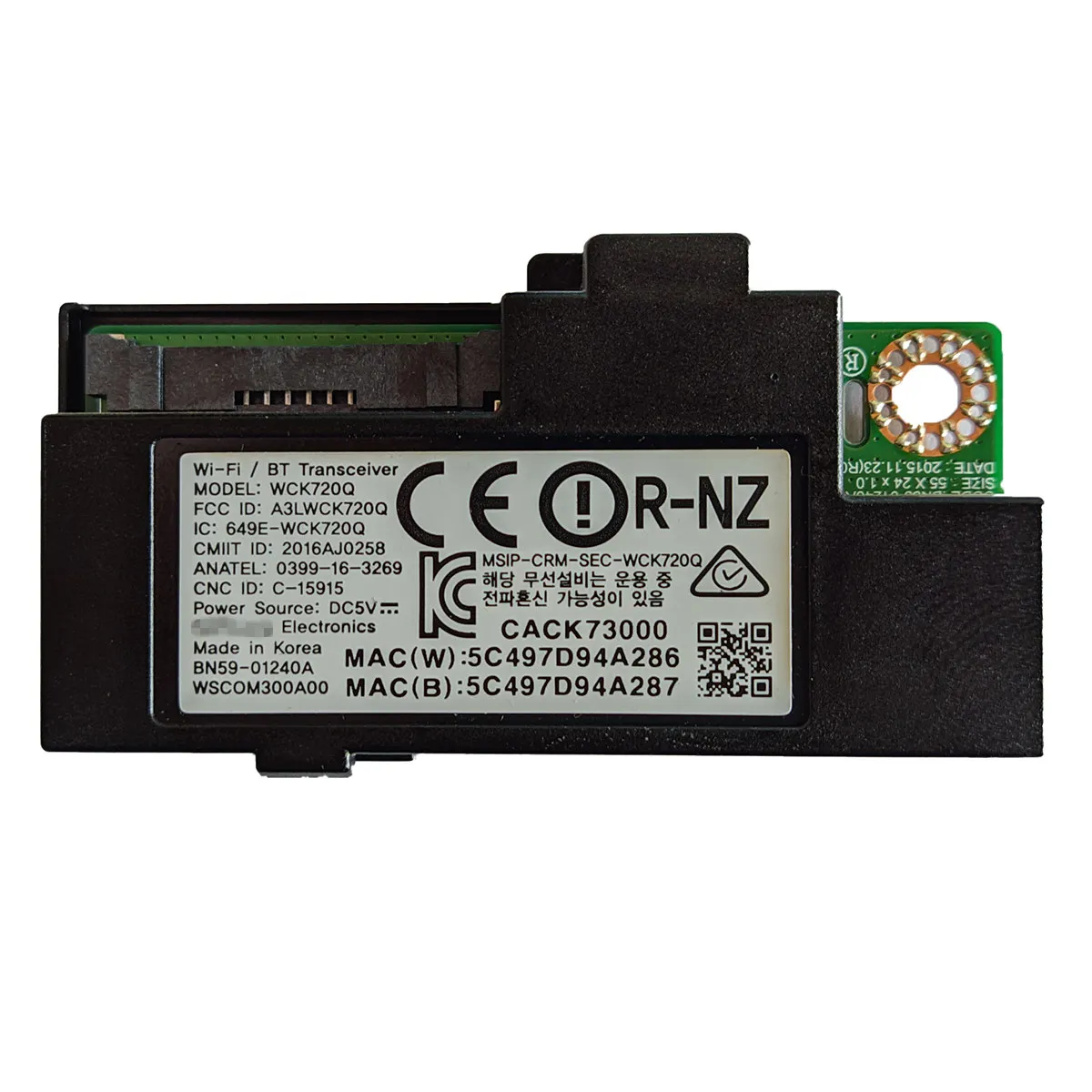 テレビ用Bluetooth wifiモジュール,BN59-01240A,wck720q,a3lwck720q,2016aj0258,un55k6500,ue55k5579,ue49k6500,tv