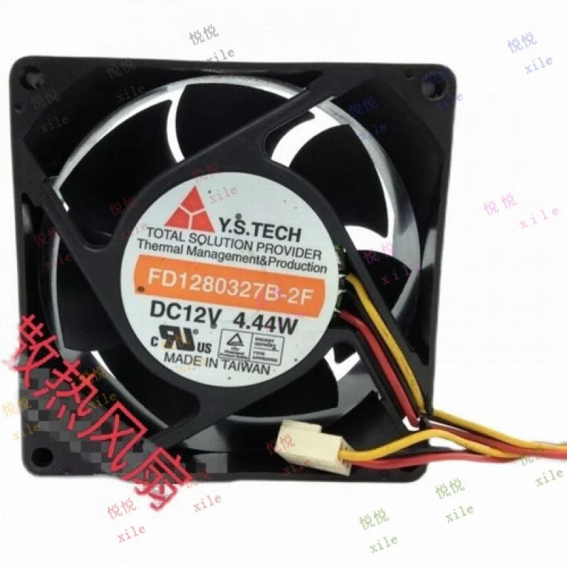 

L L ДЛЯ Y.S.TECH FD1280327B-2F 80 мм 8032 12 В 4,44 Вт 3-проводной охлаждающий вентилятор