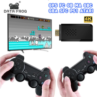 DATA FROG Y3 Slim Video Game Consoles 4K HDMI Game Stick Built in 10000 Retro Game TV Games Dendy Console Support for PS1/FC/GBA