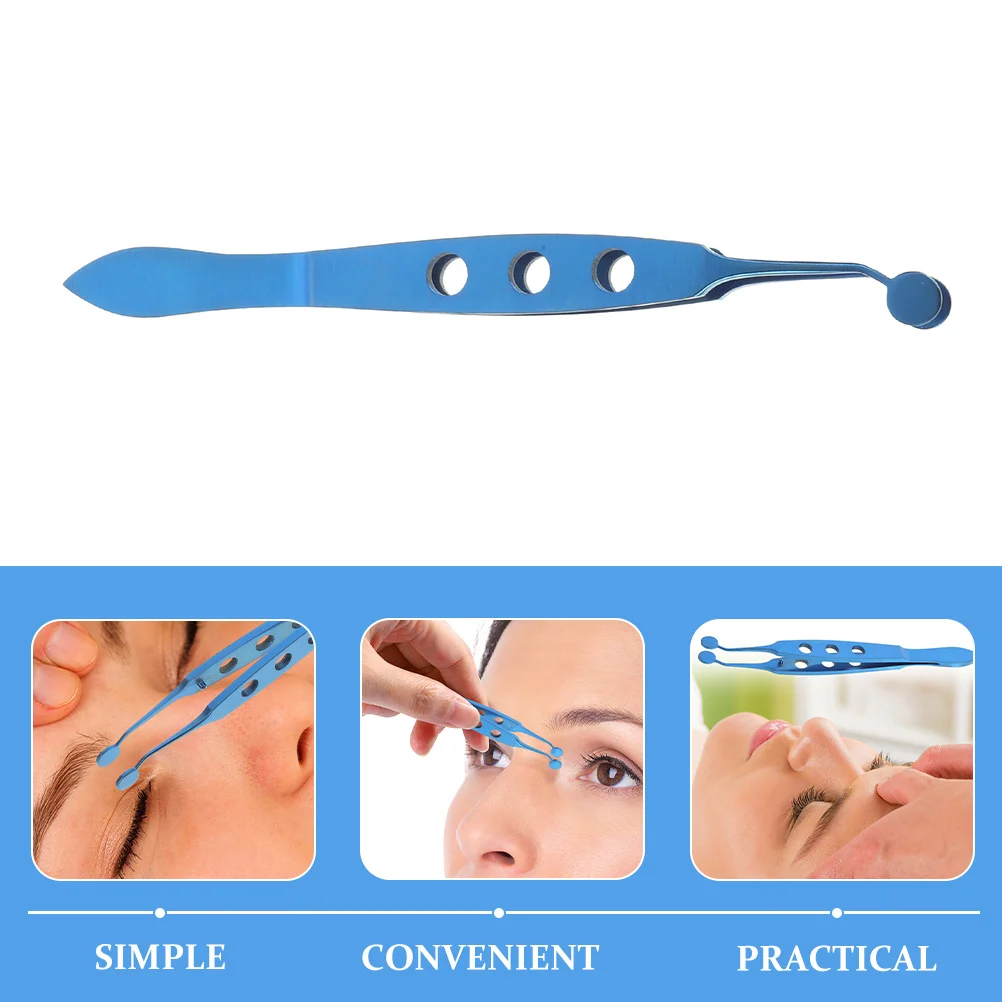 Pęseta do powiek dla kobiet, wykonana ze stopu tytanu, skutecznie odblokowuje sebokomórki, łagodzi dyskomfort, łatwa w użyciu, narzędzie kosmetyczne.