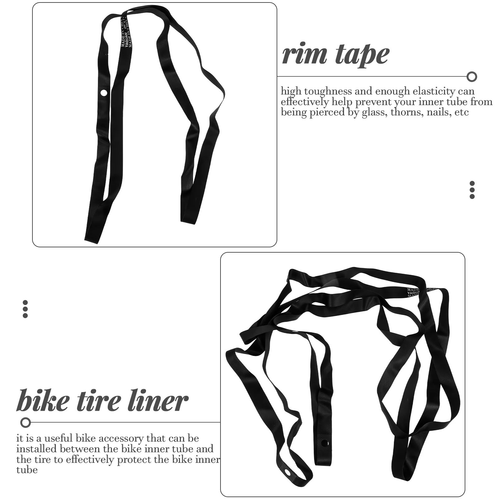 

2pcs Inner Tube Rim Liner For Mountain Bicycles Lightweight Bike Tire Protector Cycling Accessories Tube Pad