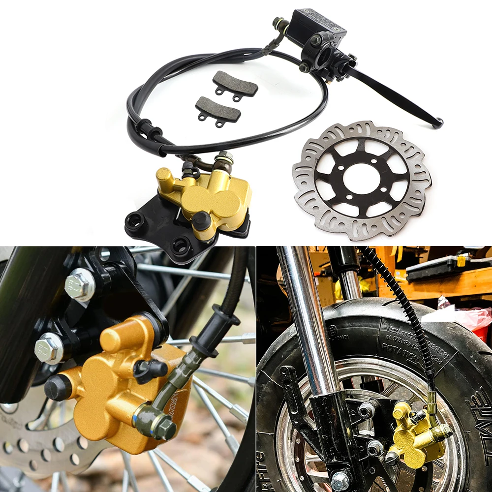 

Комплект передних гидравлических дисковых тормозов для мотоциклов для большинства мотоциклов 50cc-125cc для мотокросса Pit Dirt Bike BBR TTR CRF 50 XR Apollo