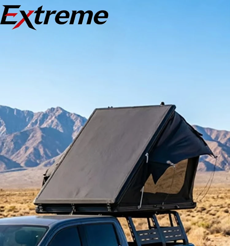 High-quality 4x4 Large Space Hard-shell Roof Tent Waterproof Aluminum Top Four-season Quick Setup for Two People