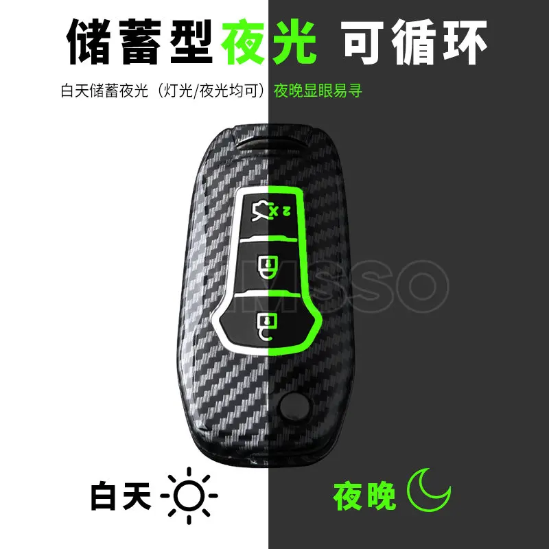 الكربون Filp سيارة مفتاح بعيد غطاء لفورد فيجو 2017 مونديو 5 Ecosport فييستا Mk8 ايفرست رينجر فيوجن كوغا مرافقة F150 #6