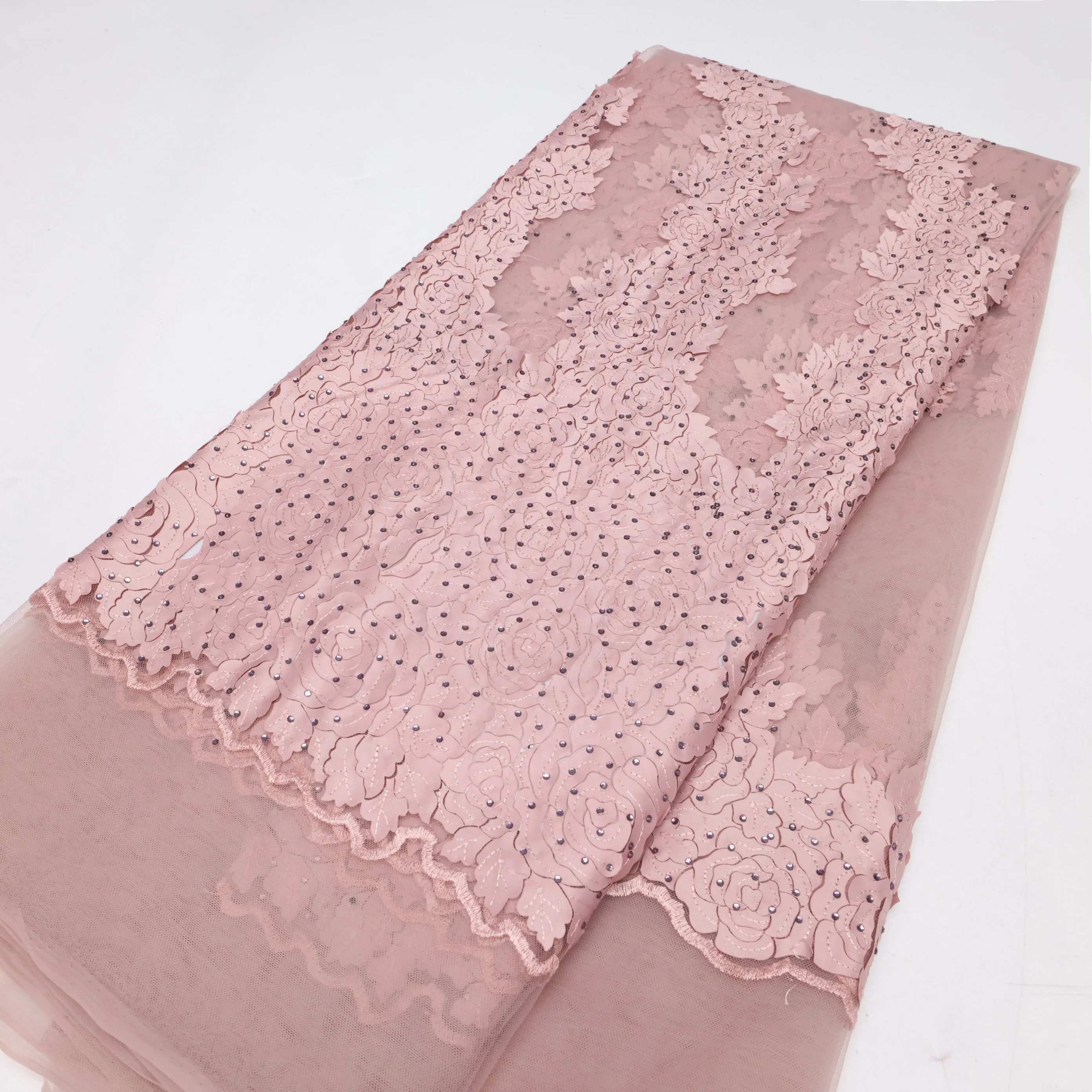 Wholesale African Sequins Lace Fabric 2024 High quality French Nigerian Embroidery Net Fabrics For Wedding Dress Sewing