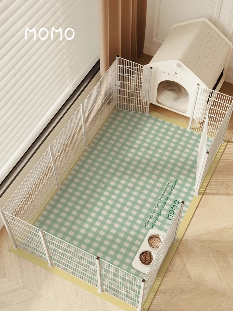 VIKAMA Haustierspezifische Fußmatten, leicht zu pflegende Hundehütten, rutschfeste Teppiche, Zäune, Hundekäfige und Isomatten