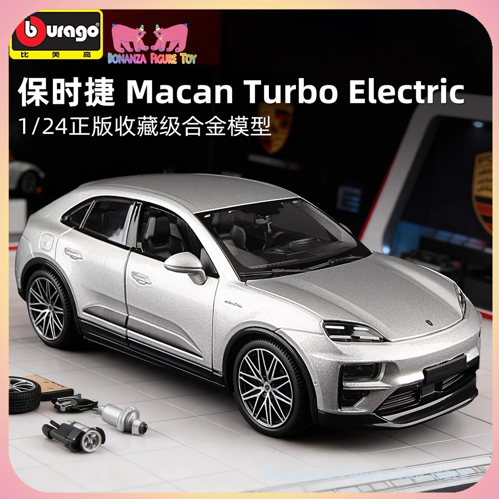 

Подлинная в наличии 1/24 Bburago 2025 Porsche Macan Turbo, новая энергия, автомобиль из сплава, коллекционная модель автомобиля, подарочные игрушки