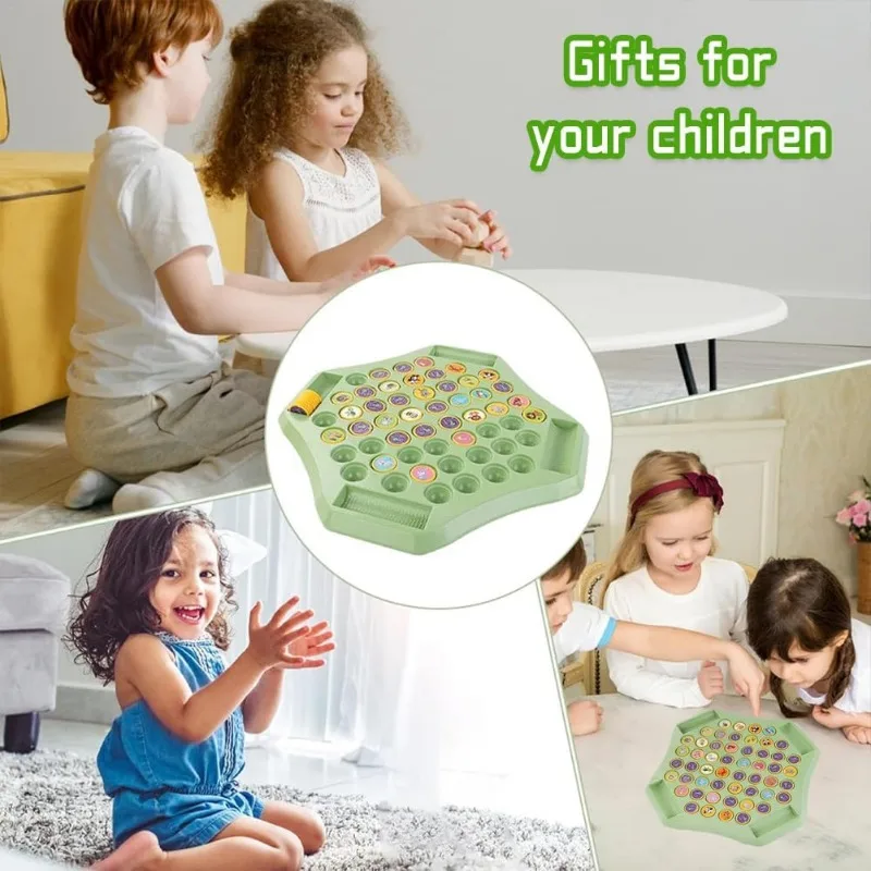 لعبة لـ 2-4 أشخاص لعبة شطرنج للأطفال ألعاب فكرية ممتعة مراقبة وتركيز تدريب شطرنج على شكل حيوانات #6