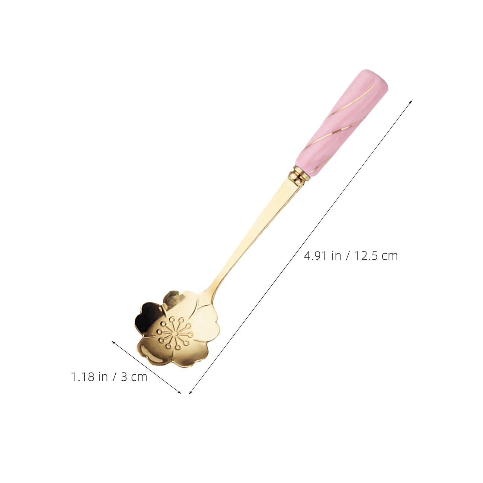 4Pcs Ceramic Handle Mixing Spoon Simple Elegant Multipurpose Scoop for Coffee Dessert Ice Cream Kitchen Utility