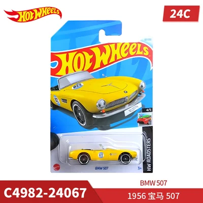 2024C Original Hot Wheels Car BMW 507 Children Toys for Boys 1/64 Diecast Vehicle Alloy Model Car Collector Kids Birthday Gift