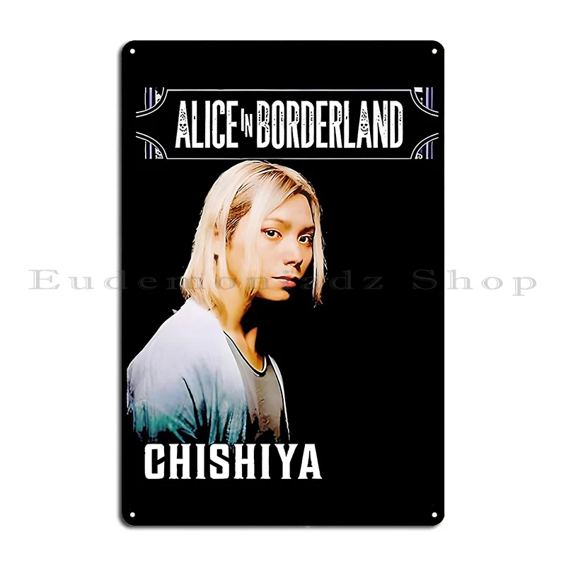 Alice In Borderland Chishiya Metal Plaque Poster Customize Custom Home Wall Decor Cinema Tin Sign Poster